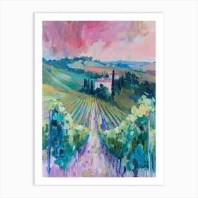 Tuscan Vineyards Art Print