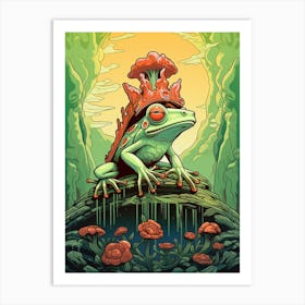 Red Eyed Tree Frog Storybook 2 Art Print