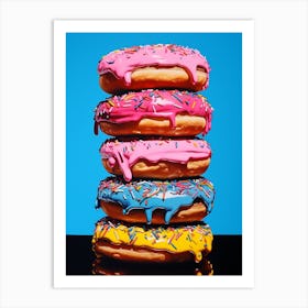 Pop Art Vivid Donuts 3 Art Print