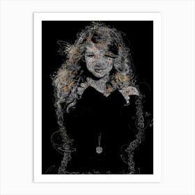 Taylor Swift Scribble Art Print