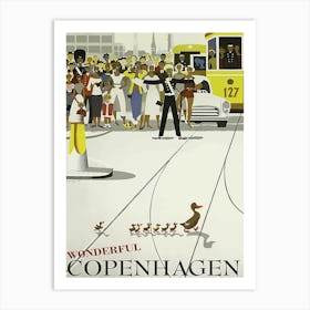 A Polite Gesture In Wonderful Copenhagen Art Print