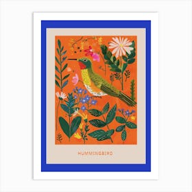 Spring Birds Poster Hummingbird 2 Art Print