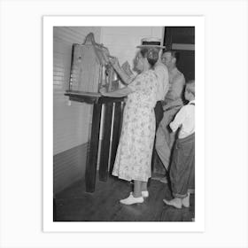 Untitled Photo, Possibly Related To People Watching Slot Machine Being Played, Pilottown, Louisiana By Russe Art Print