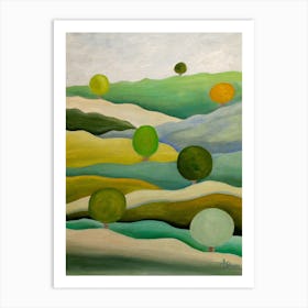 Back To The Green Fields Art Print
