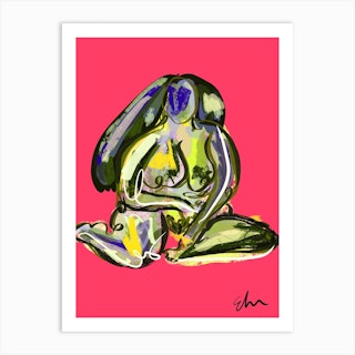 Pink W 2 Art Print