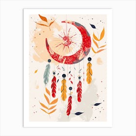 Dream Catcher, Minimalistic Art Print