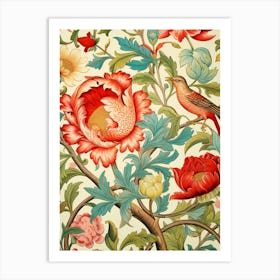 Floral Wallpaper 225 Art Print