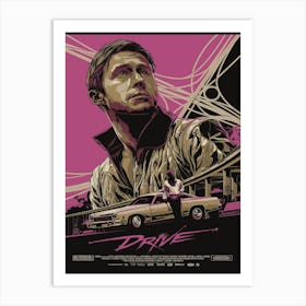Drive stuntman Art Print