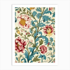 Floral Wallpaper 22 Art Print