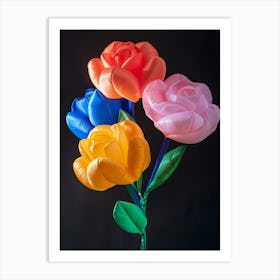 Bright Inflatable Flowers Camellia 2 Art Print