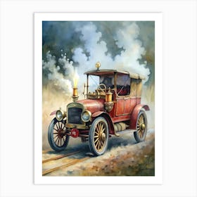 Old Fashioned Car Art Print