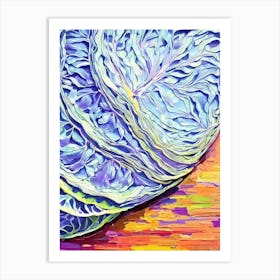 Cabbage Still Life Painting vegetable Art Print