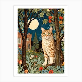 William Morris Cat In The Woods Art Print