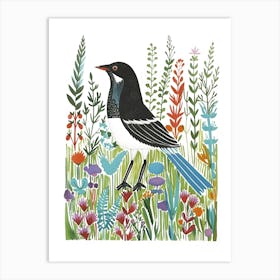 Bird In The Meadow Art Print