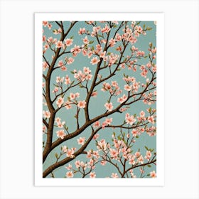 Pink Cherry Blossoms Art Print