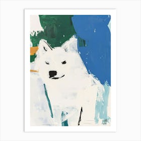 White Dog Art Print