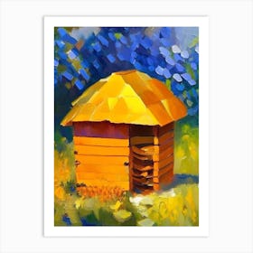 Honey Beehive 2 Painting Art Print
