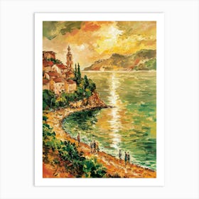 Sunset By The Sea Art Print