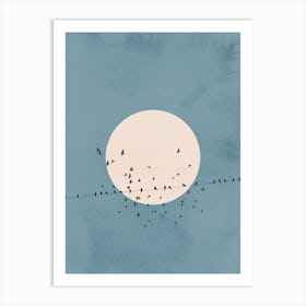 Birds On A Wire Art Print