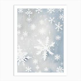 Snowflakes In The Snow,  Snowflakes Rothko Neutral 1 Art Print