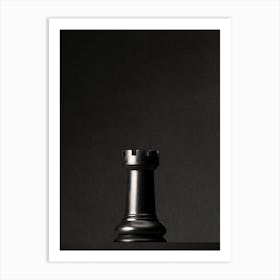 CHESS - The Black Rook I Art Print