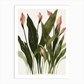 Pink Flowers 12 Art Print