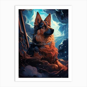 German Shepherd Dog Art Print