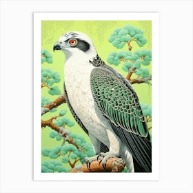 Ohara Koson Inspired Bird Painting Osprey 3 Art Print