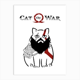 Cat Of War Art Print