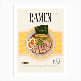 Retro Ramen Art Print