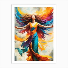 Angel Wings Manifestation 2 Art Print