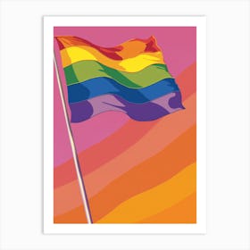 Rainbow Flag Art Print