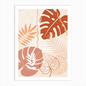 Tropical Monstera Art Print