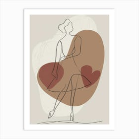 Woman In A Dress Art Print