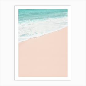 Pink beach Art Print