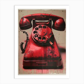 'Red Phone' Art Print