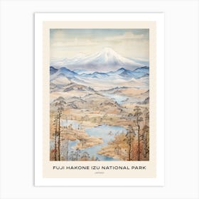 Fuji Hakone Izu National Park Japan 5 Poster Art Print