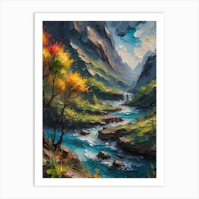 River's Flow Art Print