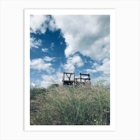 Chair In The Grass Art Print