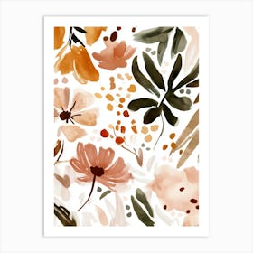 Pastel Flower Collection No 3 Art Print