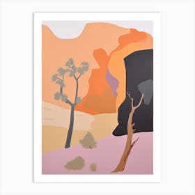 Sahara Desert   Africa, Contemporary Abstract Illustration 4 Art Print