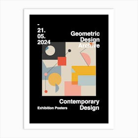 Geometric Design Archive Poster 40 Art Print