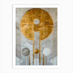 'Golden Circles' Art Print