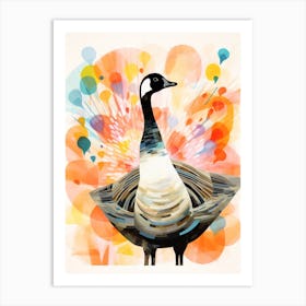 Bird Painting Collage Canada Goose 3 Art Print