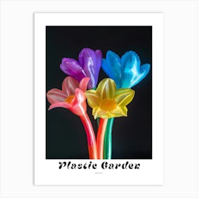 Bright Inflatable Flowers Poster Daffodil 3 Art Print