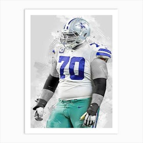 Zack Martin Dallas Cowboys Art Print