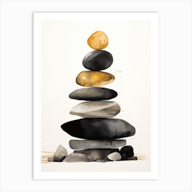 Pebbles Art Print