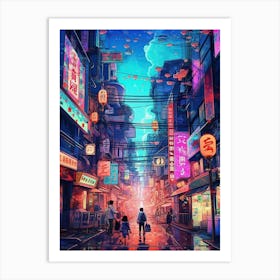 Asian City 2 Art Print