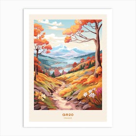 Gr20 France Hike Poster Art Print