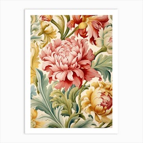 Floral Wallpaper 71 Art Print